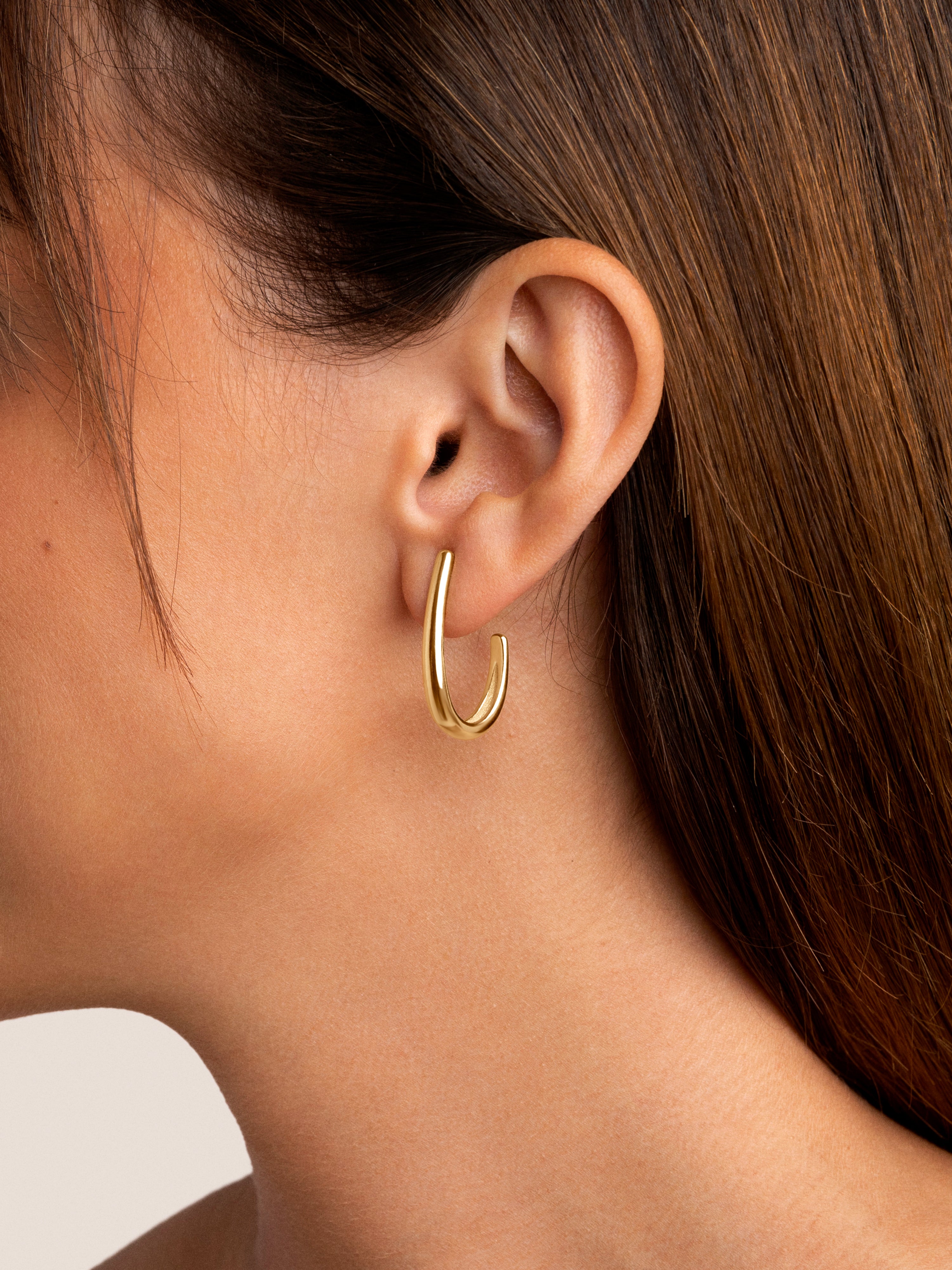 Aby Gold Hoop Earrings