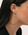 Ankara Heart XL Creolen, 18kt vergoldet