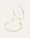 Ankara Heart XL Creolen, 18kt vergoldet