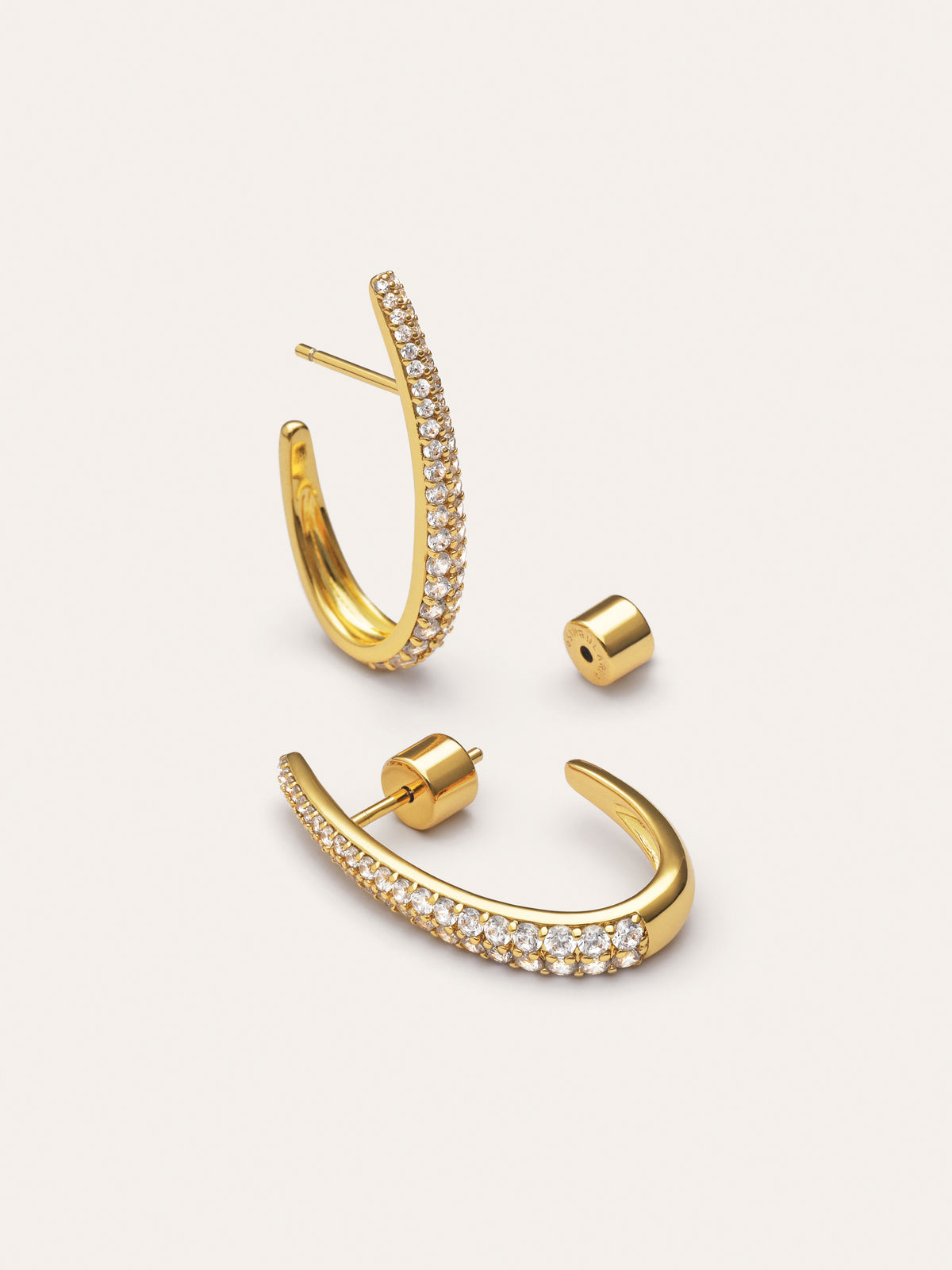 Imagen detalle de Aby Sparks Gold-Plated Hoop Earrings