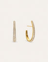 Aby Sparks Gold-Plated Hoop Earrings