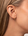 Boucles d'oreilles créoles Colors plaquées or