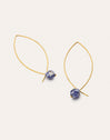 Boucles D'oreilles Arch Stone Acier Plaqué Or