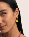 Pendientes Aro Carmen True Flower Colors Acero Baño Oro