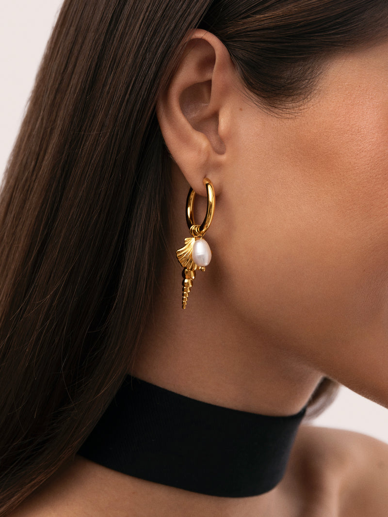 Creolen-Ohrringe Carmen True Mar Edelstahl mit 18kt Goldbeschichtung