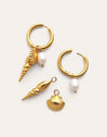 Creolen-Ohrringe Carmen True Mar Edelstahl mit 18kt Goldbeschichtung