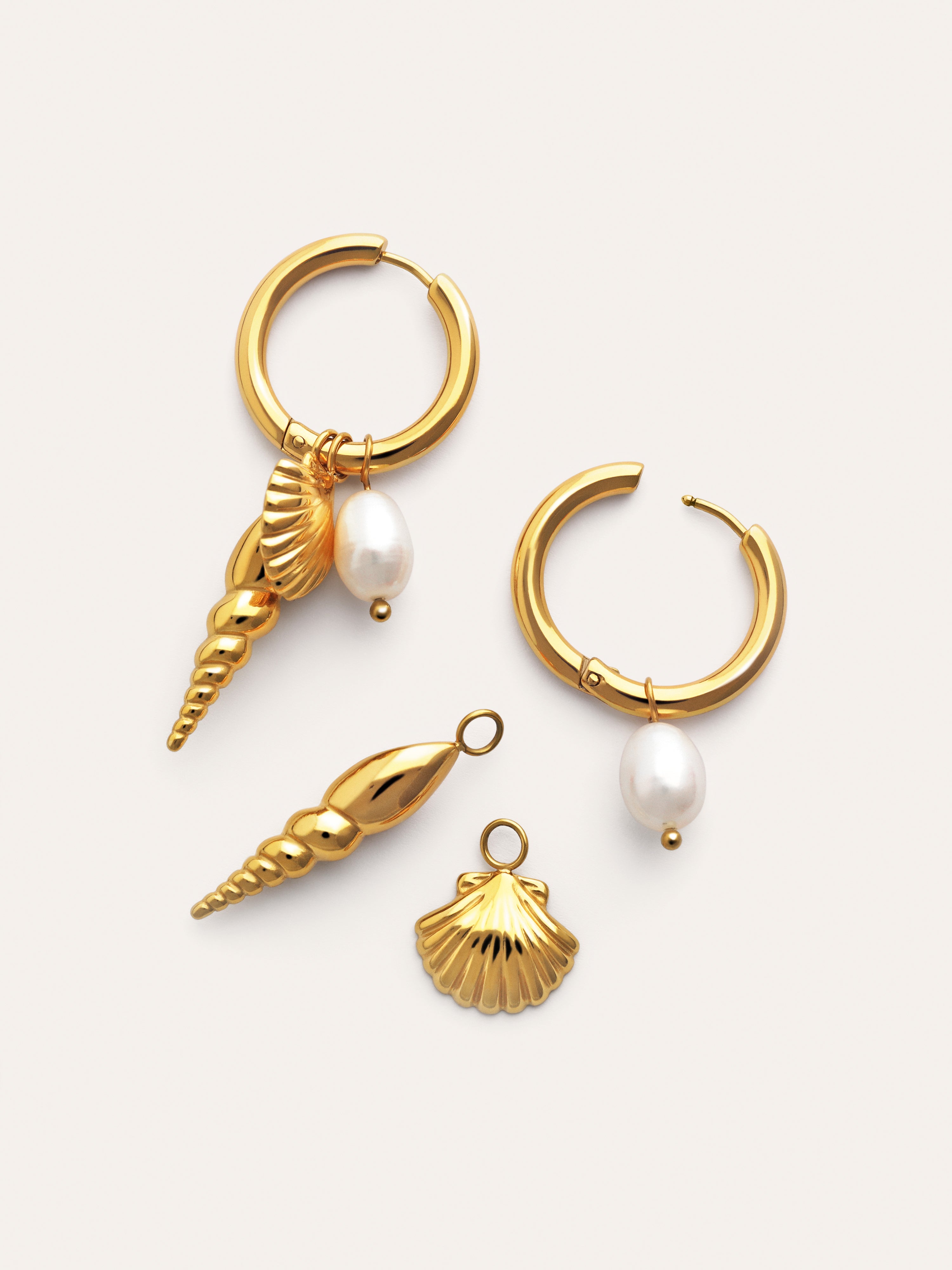 Creolen-Ohrringe Carmen True Mar Edelstahl mit 18kt Goldbeschichtung