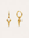 Creolen-Ohrringe Carmen True Mar Edelstahl mit 18kt Goldbeschichtung