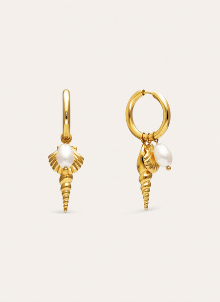 Creolen-Ohrringe Carmen True Mar Edelstahl mit 18kt Goldbeschichtung