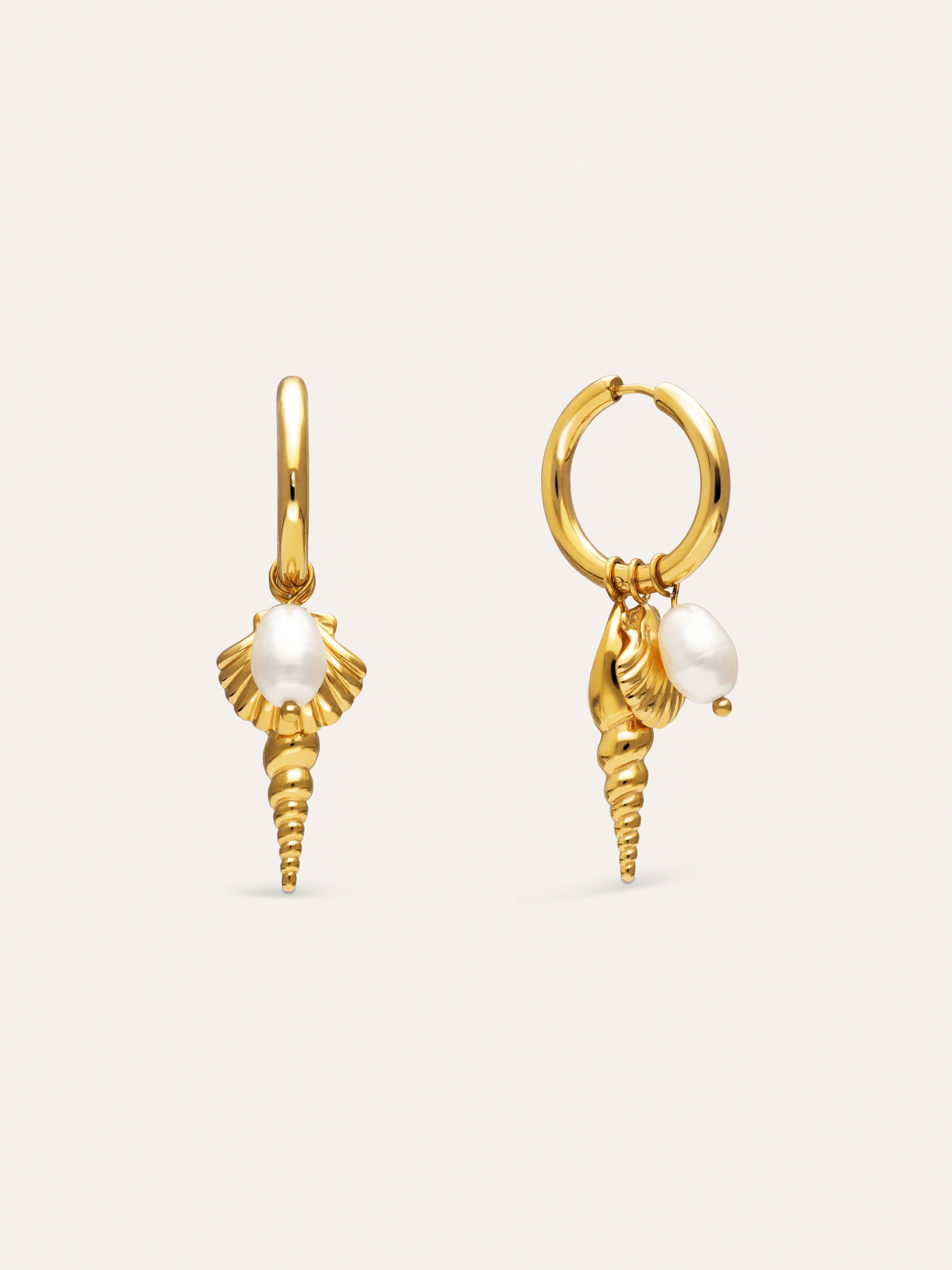 Creolen-Ohrringe Carmen True Mar Edelstahl mit 18kt Goldbeschichtung