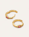 Imagen detalle de Alma Rose Gold-Plated Hoop Earrings