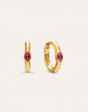 Alma Rose Gold-Plated Hoop Earrings