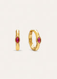 Alma Rose Gold-Plated Hoop Earrings