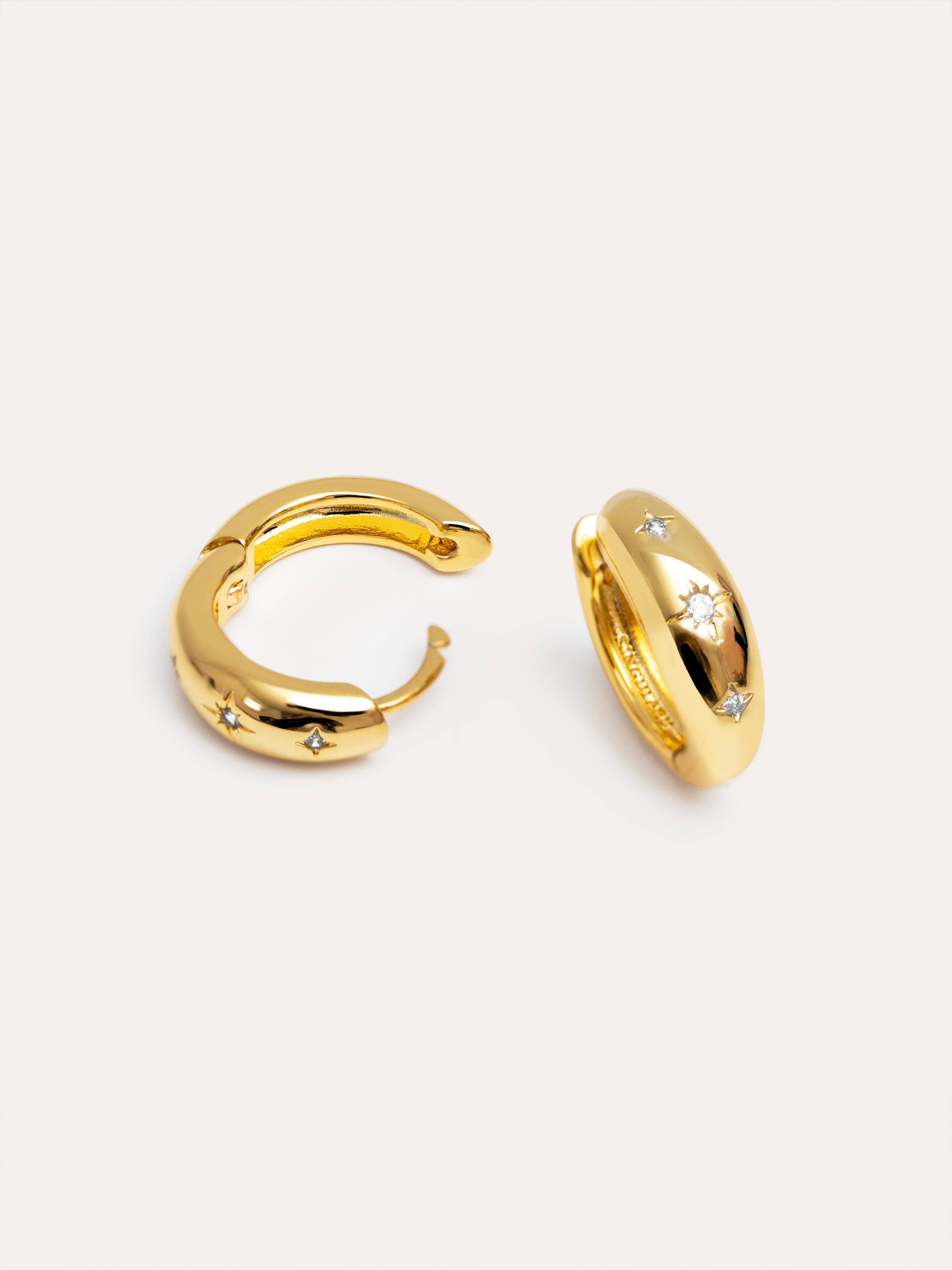 Astra S Gold Earrings 