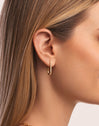Pendientes Aro Bibi Acero Baño Oro