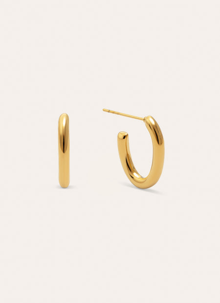 Pendientes Aro Bonnet Acero Baño Oro