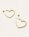 Boucles d'oreilles Créoles Cuore Acier Plaqué Or