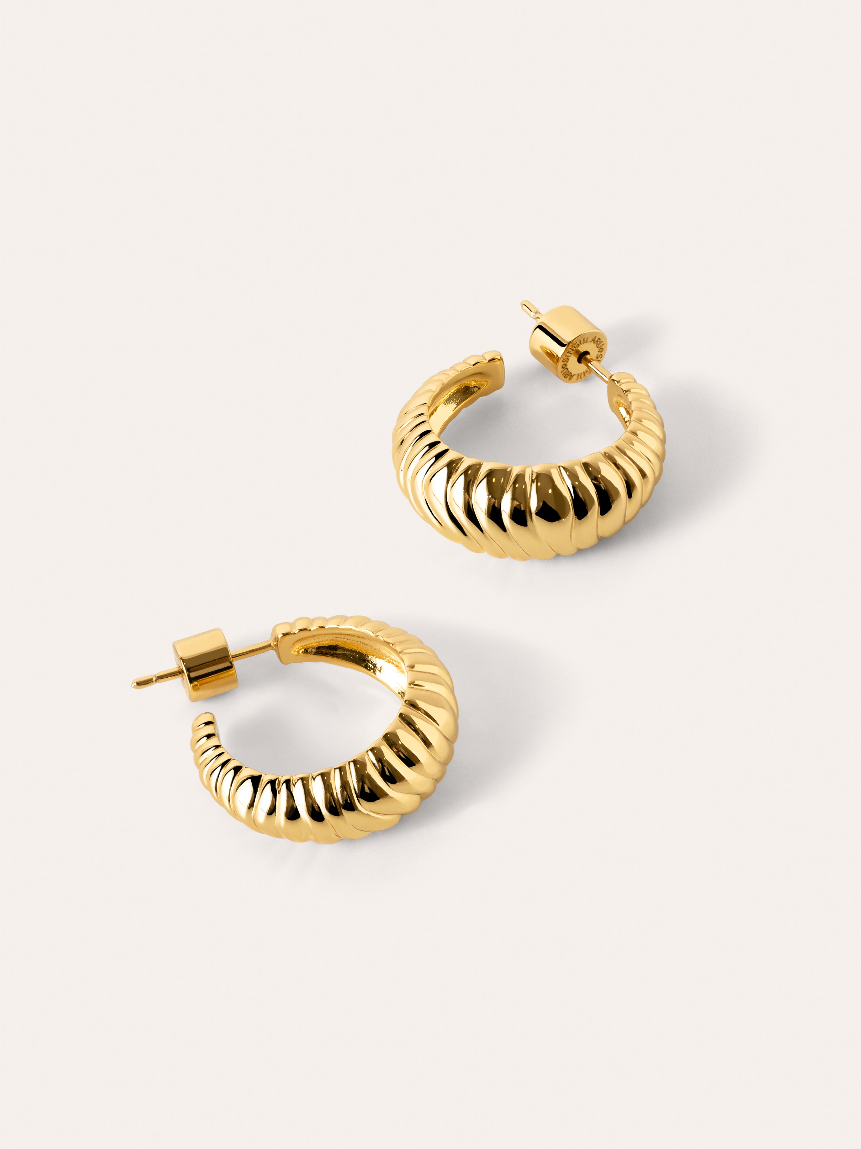 Dune Gold Hoop Earrings 