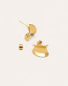 Pendientes Aro Little Lucy Acero Baño Oro