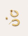 Pendientes Aro Mini Lake Acero Baño Oro