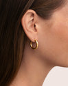 Pendientes Aro Nairobi Acero Baño Oro