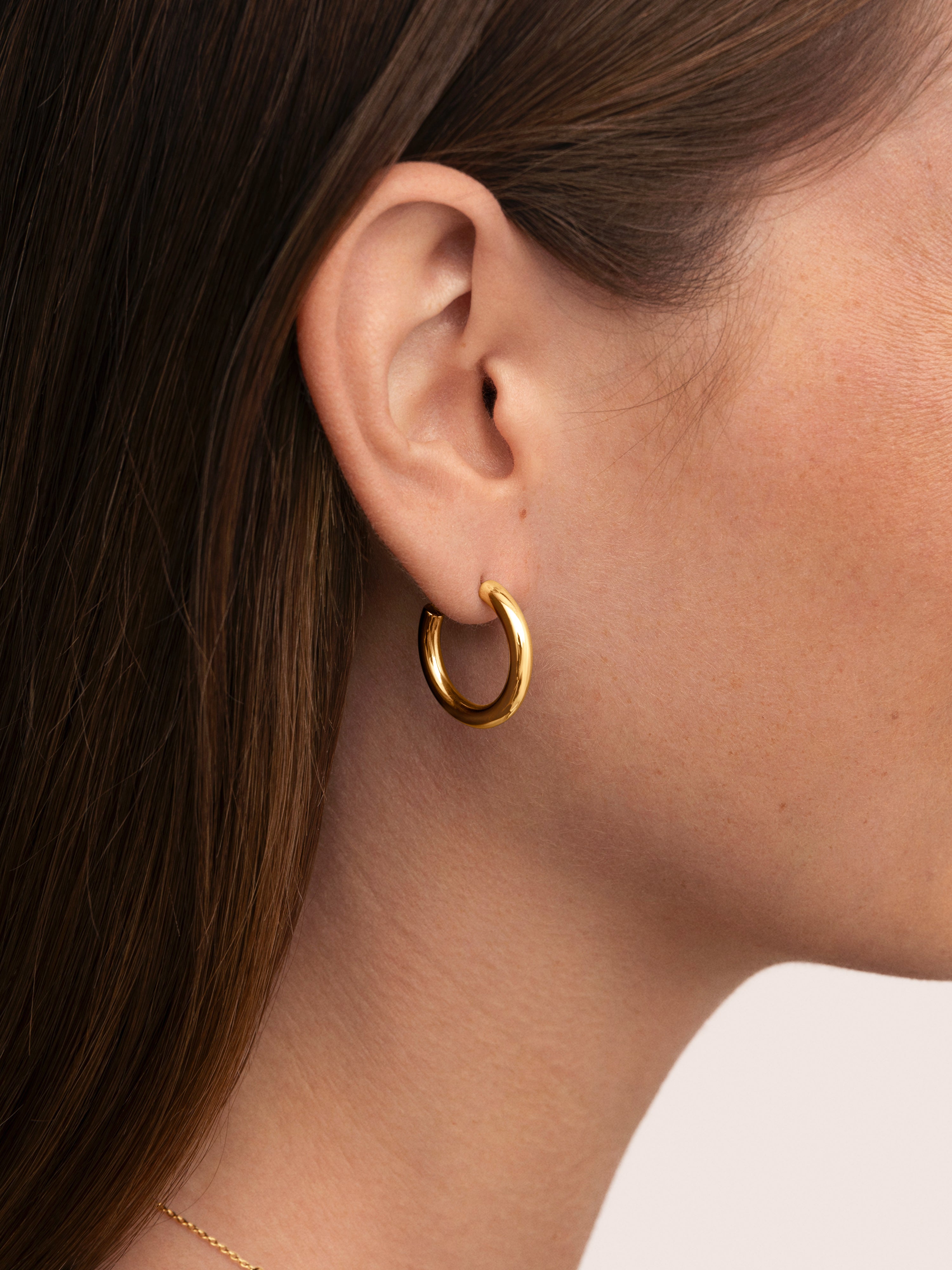 Pendientes Aro Nairobi Acero Baño Oro