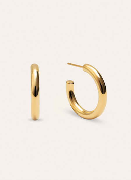 Pendientes Aro Nairobi Acero Baño Oro