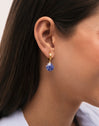 Pendientes Aro Santorini Stone Baño Oro