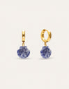 Pendientes Aro Santorini Stone Baño Oro