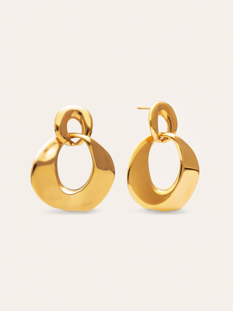 Pendientes Azores Sister Acero Baño Oro