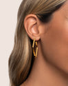 Big Romb Gold Earrings