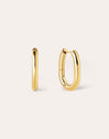 Bolero Stainless Steel Hoop Gold Earrings