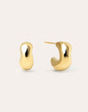 Pendientes Bold Moon Acero Baño Oro