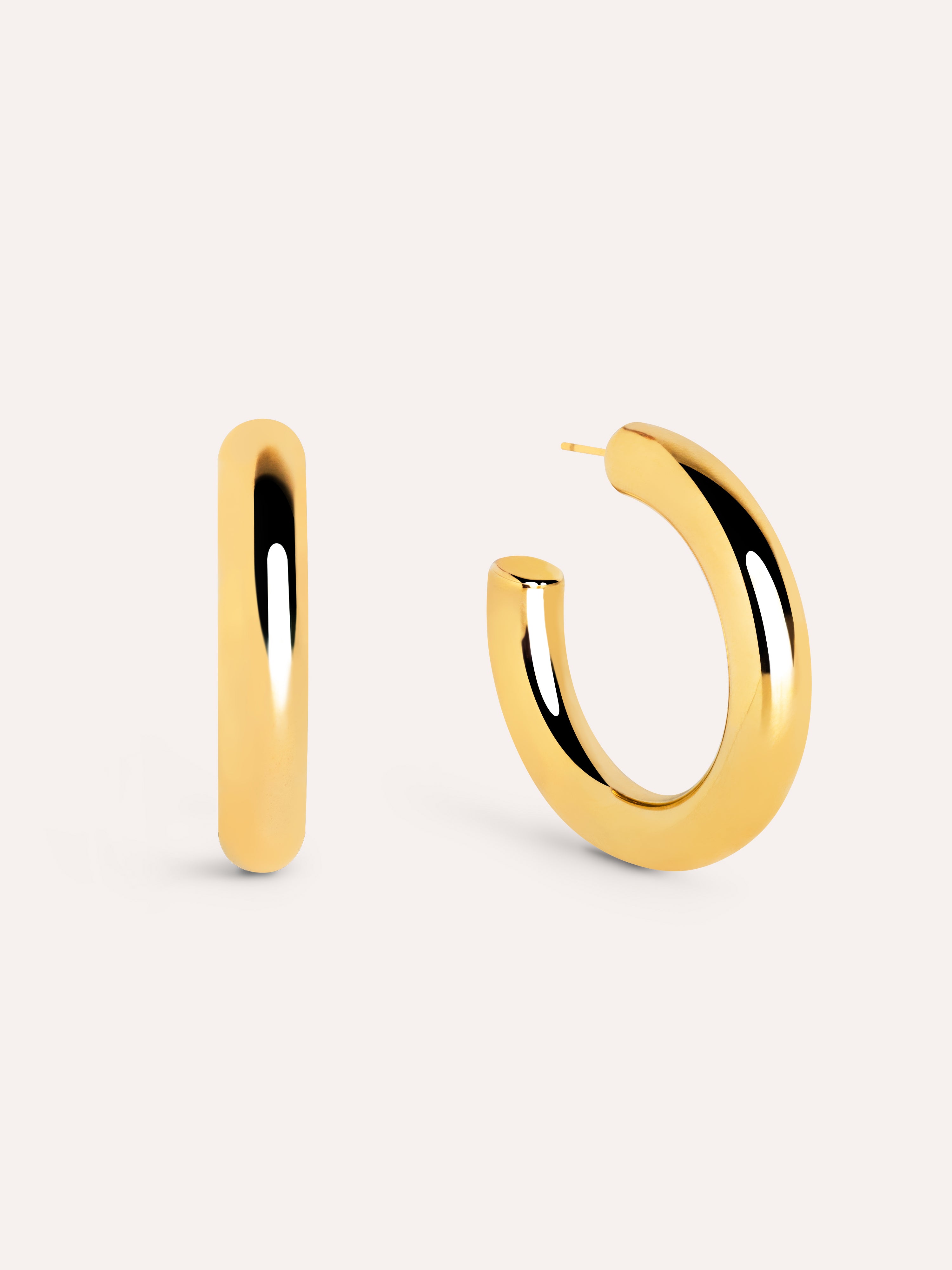 Cairo Hoop Gold Earrings