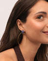 Orecchini Catalina Oval Acciaio Placcato Oro