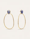 Orecchini Catalina Oval Acciaio Placcato Oro