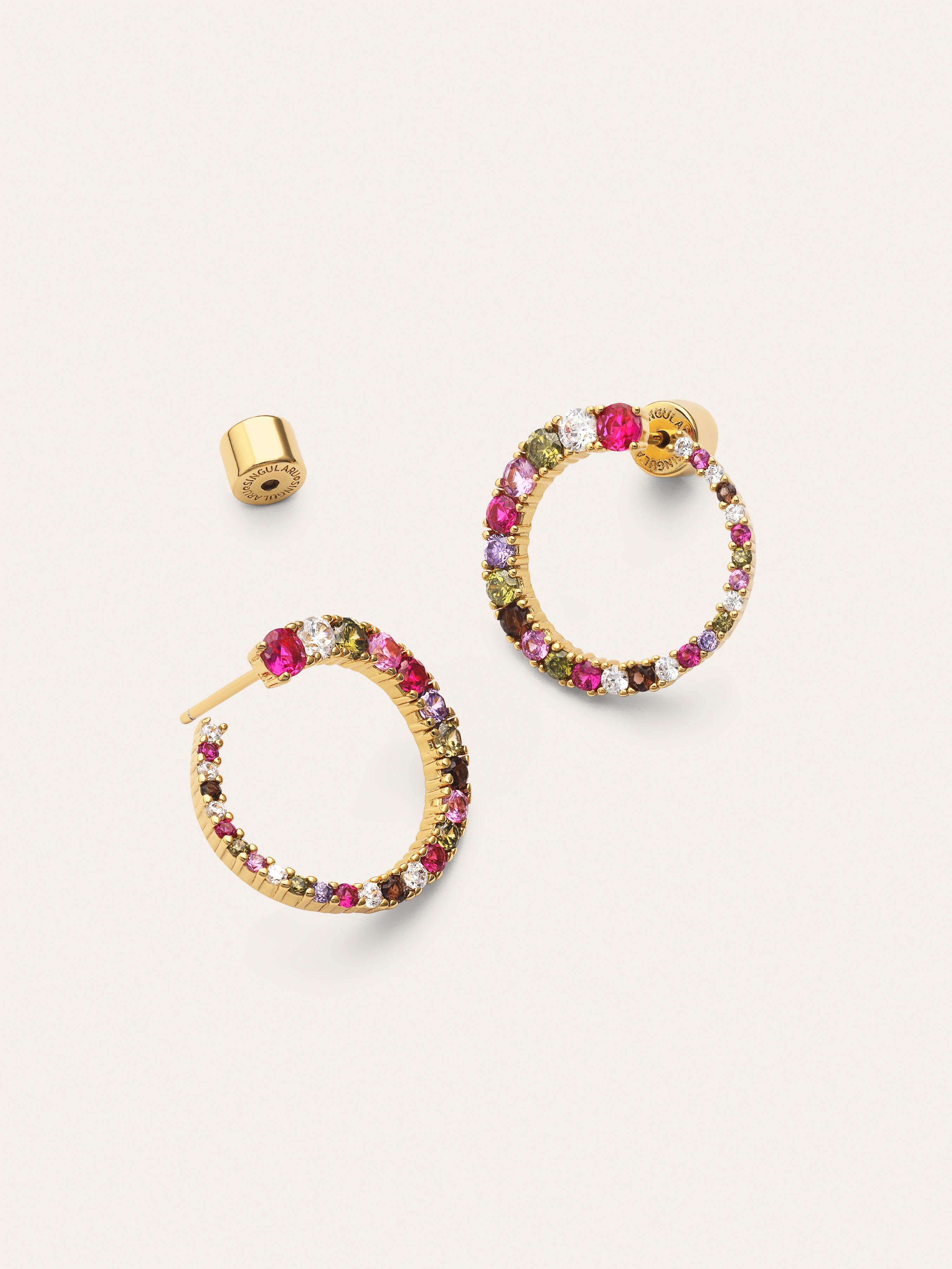 Circle Estelar Gold Earrings