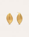 Pendientes Cacao Acero Baño Oro