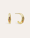 Colors Space Gold Hoop Earrings