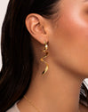 Curl Gold Earrings