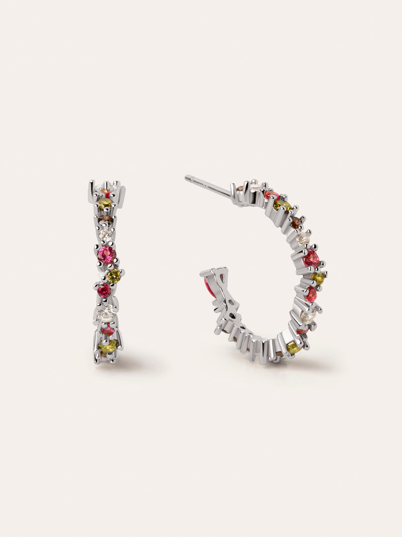 Boucles d'oreilles Créoles Estellar Colors