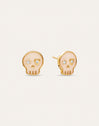 Pendientes Esqueleto Enamel Spark Baño Oro