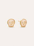 Pendientes Esqueleto Enamel Spark Baño Oro