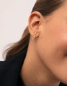 Pendientes Esqueleto Spark Baño Oro - puesto en modelo