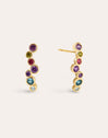 Pendientes Falling Bubbles Baño Oro