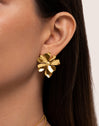 Flower Spring Gold Earrings