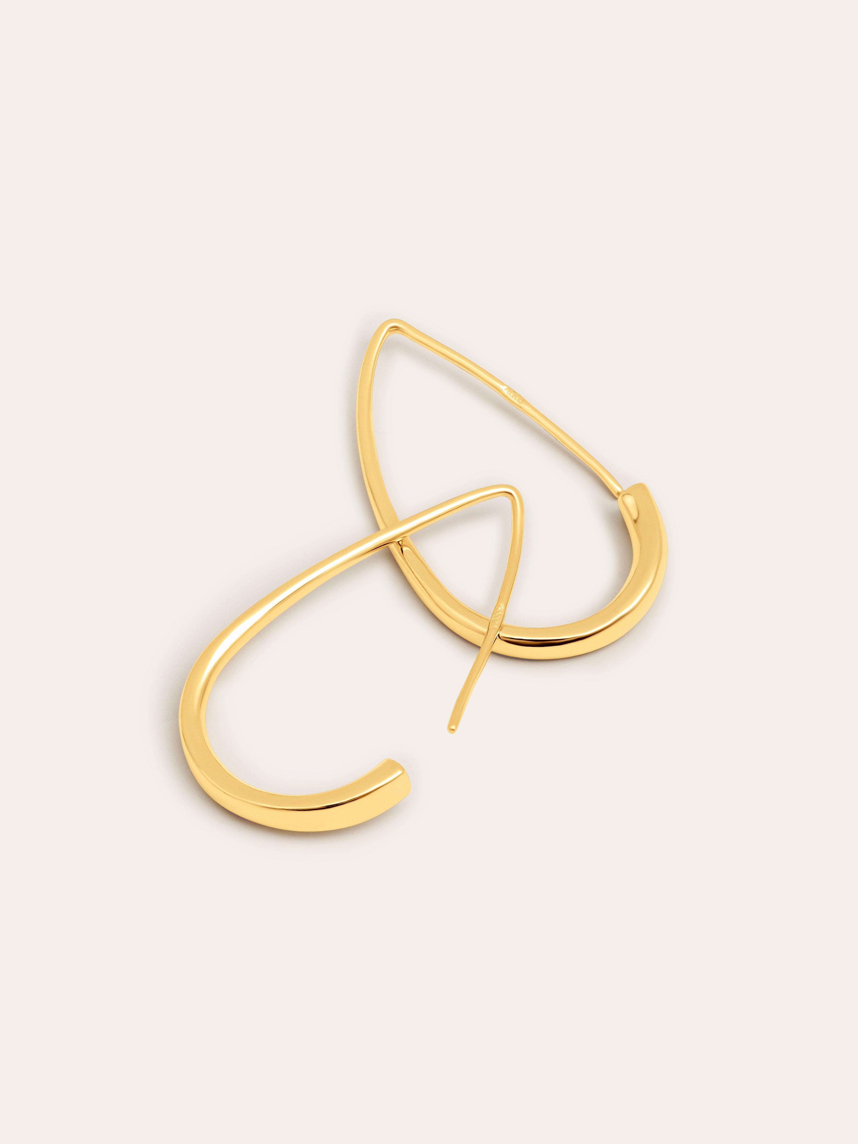 Gold Arch Drop Earrings