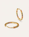 Boucles D'oreilles Gleam Colors Plaqué Or