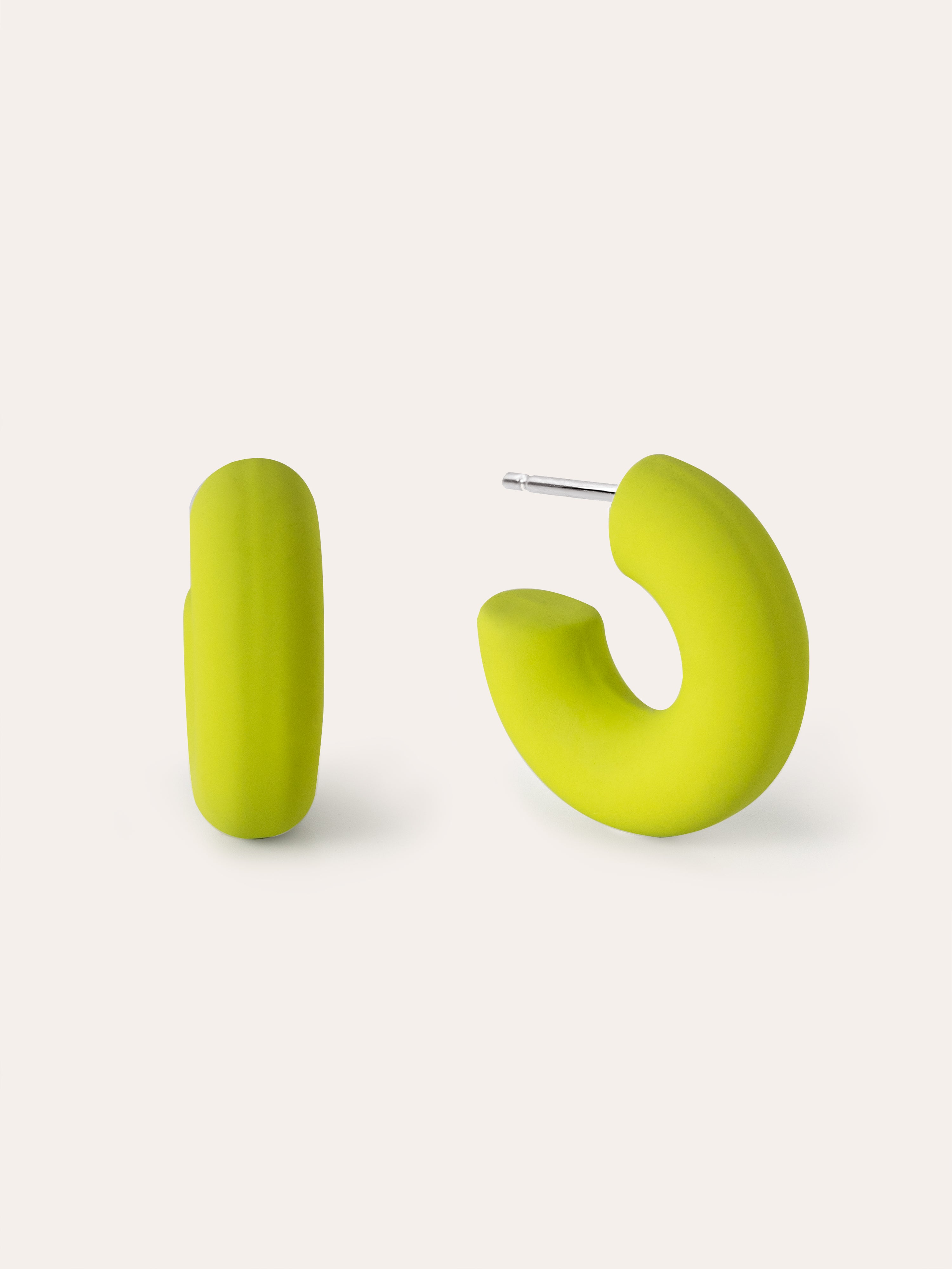 Gummy Lime Stainless Steel Earrings