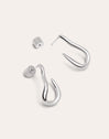 Pendientes Aro Organic Hook Acero